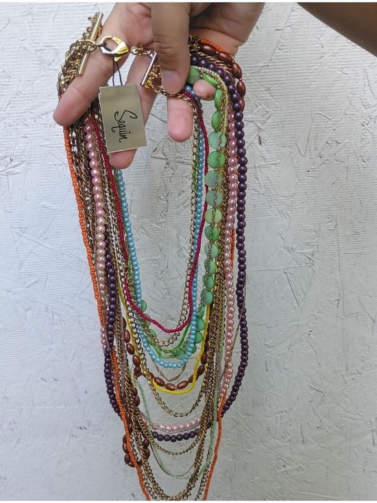 Neiman Marcus Jewelry - 🌻 Vintage Rare Neiman Marcus Sequin Brand Layered Necklace